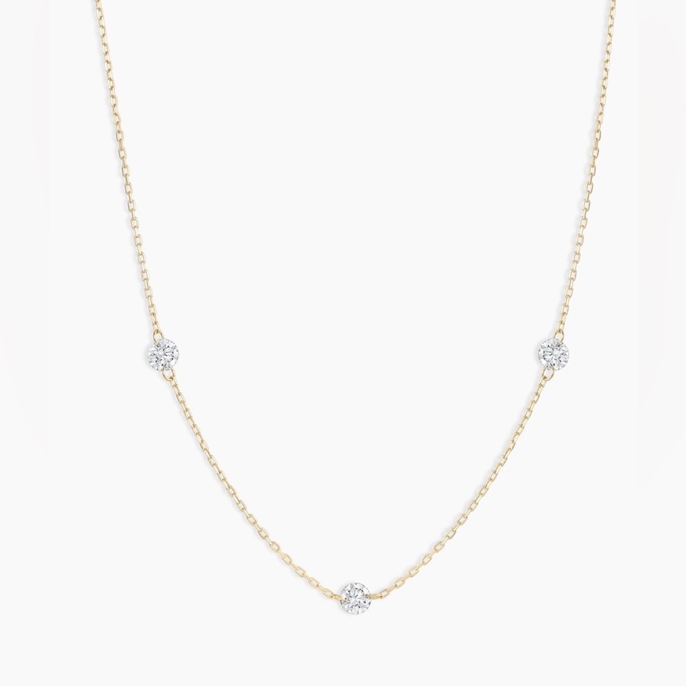 Gorjana Floating Diamond Stationary Necklace